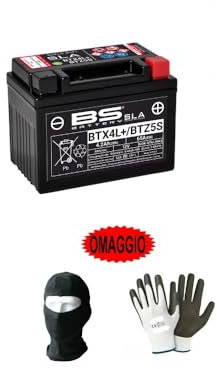 KOMPATIBEL MIT KYMCO Grand Dink 2T 50 2005 A 2012 DIY SLA BTX4L-BS BTZ5S Batterie (FERTIG VERSIEGELT UND AKTIVIERT) 12V/4,2AH BATTERIEN FÜR Motorrad-Roller SPEZIFIKATION 113X70X85