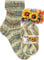 Opal Sockenwolle Aquarell, 4-fädig, 75% Schurwolle Superwash, 425m/100g, Nadelstärke 2-3mm (11530 Sonnenkraft)