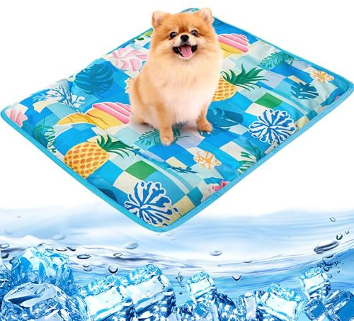 NIBESSER Kühlmatte für Hunde Kühldecke Selbst Kühlende Hundematte Sommer Kühlkissen Langlebige Kratzfeste Oberfläche für Zuhause Unterwegs oder im Auto