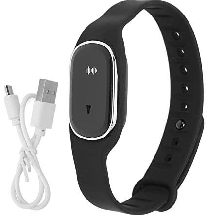 Gonetre Bracelet Anti-moustiques, Bracelets Anti-moustiques électroniques Soniques, Bracelet Anti-Insectes, Montre Répulsive Portable avec Chargeur USB pour Adultes, Extérieur et (Noir)