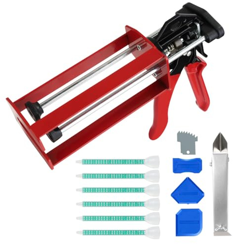 200ml Dual Cartridge Epoxy Gun 1:1 & 2:1 Cartridge Bonding Red