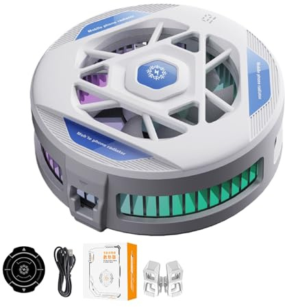 Phone Wire - Cell Phone Radiator | Phone Wire for Gaming | Universal Phone Color, Magnetic Phone Cooling Fan, Radiator