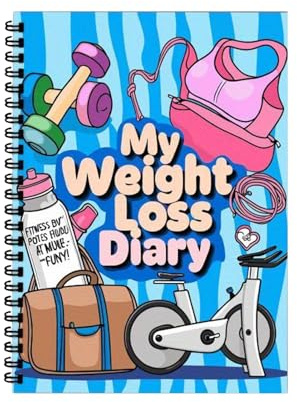TABSIRAH Gewichtsverlust-Tagebuch, 12-wöchiges Fitness-Tagebuch, interaktives 12-wöchiges Gewichtsverlust-Tagebuch für Fitness, Diät, Mahlzeiten, Workout, Zuhause, Fitnessstudio, Laufen, Training