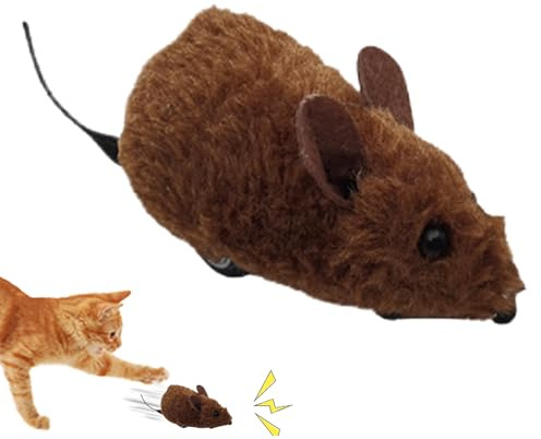 Remote Control Mouse Cat Toy - 5.91 Inch Automatic Interactive Mice | Smart Control Mobile Toy with Squeaky Sound for Exercise, Home, Hunting, Camping and Camping