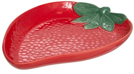 Atmosphera - Plato fresas 21x16cm rojo