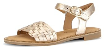 Gabor Damen Riemchensandalen, Frauen Sandalen,schwarz,Jollys,Glitzer,blau,Rolling-Soft,Sensitive,Basic,Derby,Silber,Champagner,37.5 EU / 4.5 UK