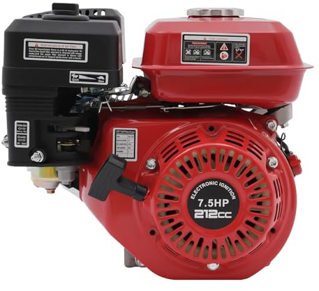7.5 Hp 4-stroke Manual Start Horizontal Engine Go Kart Gas Motor Pull Forced Air Cooling Gasoline Petrol Single Cylinder for Compressors Trenchers Generators