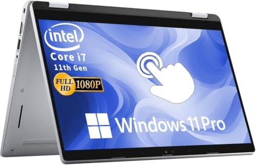 Dell Latitude 5320 2-in-1 laptop touchscreen 13,3 FHD (1920x1080), Intel Core i7-1185G7, 32 GB di RAM, SSD da 512 GB, Tastiera QWERTY americana, Windows 11 Pro (Ricondizionato)