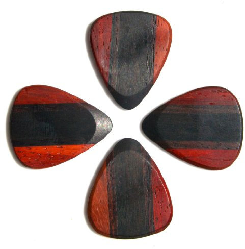 Zone Tones Plektrum aus Ebenholz, 4 Stück