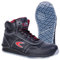Cofra, 78470-000, Stivali di sicurezza Puskas Correre 78470-000, alti stivali di sicurezza S3, in pelle nera, taglia 43, nero