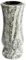Afterglow Élégant vase funéraire en granit véritable, Viscont White, hauteur 28 cm, diamètre : 12 cm, résistant aux intempéries et au gel, avec insert en plastique