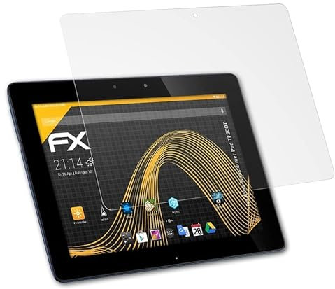 atFoliX Panzerfolie kompatibel mit Asus Transformer Pad TF300T Schutzfolie, entspiegelnde und stoßdämpfende FX Folie (2X)