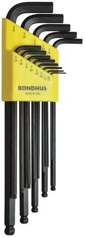 Bondhus 16037 BLX13XL Ballwrench Set 0.050-3/8, Black, Full Size'