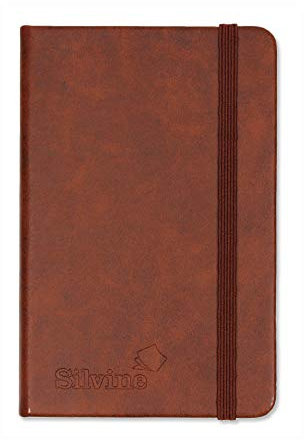 Silvine Executive Notizbuch, A6, weich, liniert, 7 mm, fein, 160 Seiten (80 Blatt) Ref. 196TN