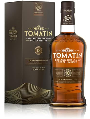 Tomatin Malt 18 Years Old mit Geschenkverpackung Whisky (1 x 0.7 l)
