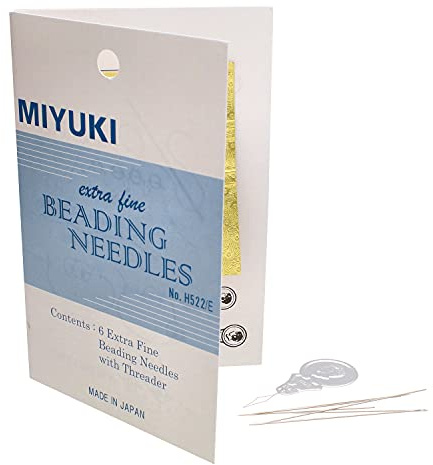 Miyuki Extra Fine Beading, Needles 6 Pc + Threader - JPN156 by Beadsmith