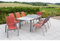 MERXX Gartenmöbel-Set Amalfi, silber/terracotta 9 tlg.