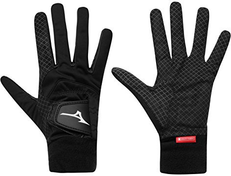 Mizuno ThermaGrip Herren-Golfhandschuhe, 2018, Schwarz, Größe L