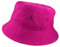 Gelante Einfarbiger Fischerhut aus 100 % Baumwolle, für Damen und Herren, verstaubar, Reise, Sommer, Strandhut, Knallpink (Hot Pink), L/XL