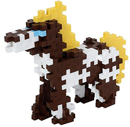 Plus-Plus Kreativ-Bausteine Tube, Pferd, Geniales Konstruktionsspielzeug, 100 Teile, Standard, Mehrfarbig