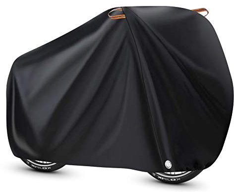 ALBOYI Bike Cover for Outside Storage, 210T Nylon Waterproof Bicycle Cover Indoor Outdoor Storage with Lock-Holes, Anti Dust Rain UV Protection for Road Bike & Mountain Bike