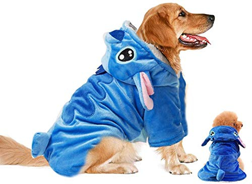 Gimilife Hundekostüm, Hunde-Kapuzenpullover, Halloween-Kostüm, Haustier-Weihnachts-Pyjama-Outfit, Haustiermantel, Cartoon-Kostüme für kleine, mittelgroße und große Hunde und Katzen für Halloween