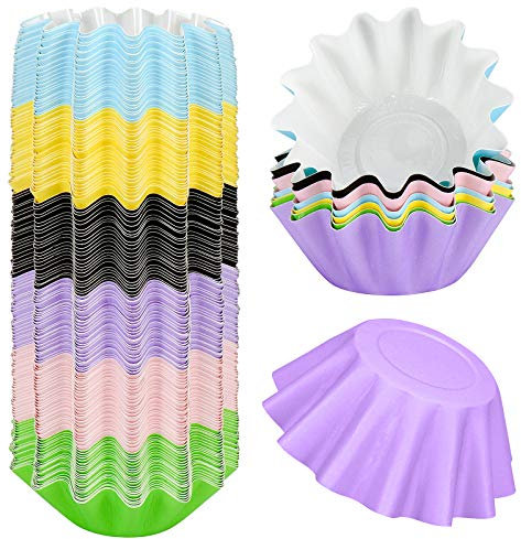 Dreamtop 150 PCS Wax Melt Liners Reusable & Leakproof Candle Popper Liner, Wax Tray for Scented Wax Electric Wax Warmers, Plug in Warmers, Candle Warmer, 6 Colors