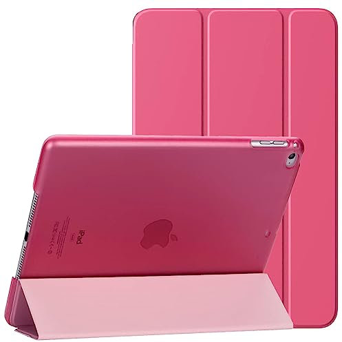 PROTech - Funda para Apple iPad Air 2/2ª generación A1566 A1567 con soporte magnético inteligente con encendido y apagado automático, color rosa