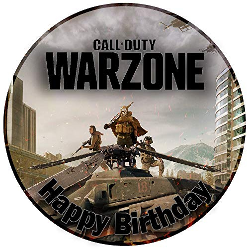 Tortenaufleger Warzone COD Fan Essbare Tortendeko Tortenbild Kuchendekoration Fondant Rund Ø20CM