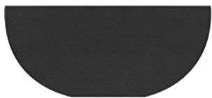 Lecerrot Camino antincendio, tappetino ignifugo anteriore camino, protezione antincendio, metà rotonda, tappetino antiscivolo per stufa, camino, barbecue e griglia