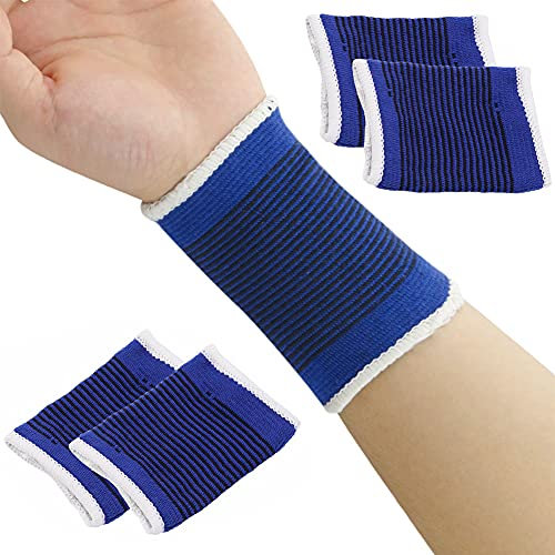 XINYIND 4 Paare Handgelenk Bandagen Handgelenkstütze Elastisch Handgelenkschoner Sport Handbandage für Fitness, Gymnastik, Heben, Tennis, 8 x 11 cm