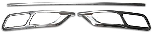 Recambo EDELSTAHL AUSPUFF BLENDEN für VW Passat B8 Facelift Limo + Variant | ab 2020