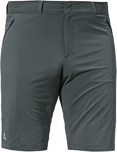 Schöffel Herren Shorts Hestad M, kurze Wanderhose mit elastischem Bund, schnell trocknende Outdoor Hose aus 4-Wege-Stretch, asphalt, 50