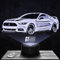 Nachttischlampe - Touch-Nachtlicht Amerikanisches Auto Supercar 3D-LED-Lampe Illusion, Geschenkidee Weihnachten Geburtstag Junge und Mädchen Nachttischlampe Kinder- oder Erwachsenenzimmer TOP
