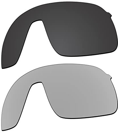 EZReplace Lentes de repuesto para gafas de sol Oakley Sutro Lite OO9463 (lentes polarizadas) Se adapta a la montura Oakley Sutro Lite (negro carbón+metal plateado), Carbon Black + Metal Silver,