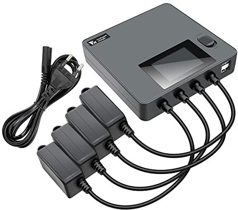 BeisDirect 6-Wege-Schnellladegerät für mehrere Akkus für DJI MINI 3 RPO Digital Display Charger Battery Butler, gleichzeitiges Laden von 4 Akkus und 2 USB-Anschlüssen, Zubehör für Ladestationen