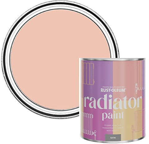 Rust-Oleum Orange Heat Resistant Radiator Paint in Satin Finish - Coral 750ml