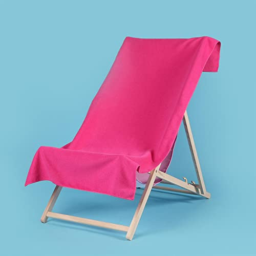 Brentfords Grande Serviette de Plage en Microfibre pour Filles, séchage Rapide, Salle de Bain, Piscine, Vacances, Hommes et Femmes, Absorbant, 71 x 152 cm, Rose