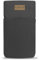 Kuratist Handy-Tasche 'AHOI' - Universell kompatibel (z.B. iPhone 16/15/14/13 Plus/Pro Max) - Handgefertigt aus Baumwoll-Canvas - Mit Schutzklappe - Charcoal