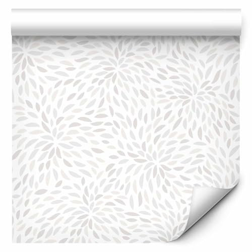 murando PREMIUM Vlies Tapete Deko Panel Fototapete Wanddeko 10 m Tapetenrolle Mustertapete Wandtapete modern design Dekoration - weiß grau geometrisch f-C-0365-j-a