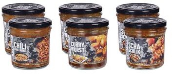 6x Axel's Snack Me Set: 2 x Currywurst + 2 x Schaschlik + 2 x Chili con Carne