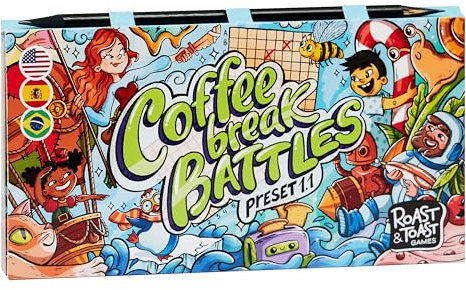 Coffee Break Battles | Familien-Brettspiel | Brettspiel für Erwachsene und Familie | Abenteuer-Brettspiel | ab 4 Jahren | für 2 Spieler | durchschnittliche Spielzeit 20 Minuten