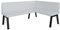 FURNISTAR Eckbank Akiko Metal A - Eckbankgruppe für Ihrem Esszimmer, Küche modern, Sitzecke, Essecke. Perfekt für Küche, Büro und Rezeption. Solide und Starke Verarbeitung. (168x128-Rechts-Soft17)