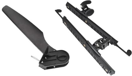 JISADER Timone per Kayak con Pedali, timone per Moto d'Acqua in Nylon, Sistema di sterzo con Comando a Pedale, pedane per Kayak per Barca da Pesca