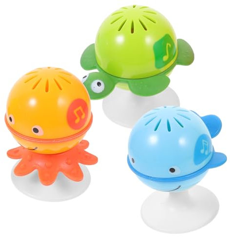 Vaguelly 3st Die Glocke Rütteln Beißring Handglocke Babyspielzeug Neugeboren Rasselgeräusche Maker Spielzeug Tragbares Musikspielzeug Hochstuhl Für Essensstuhl Abs Greifen