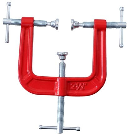 Gralara 3 Way Edge Clamp Woodworking Clamp DIY Carpentry Installation Iron Vise Fixing Clip for Boxes Woodworker Drawer Welding
