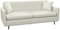 HOMCOM 3-Sitzer-Sofa, Dreier Couch mit Armlehne, Zierkissen, Polstersofa mit Seitentasche, Leinenoptik, für Wohnzimmer, Schlafzimmer, 165 x 73 x 72 cm, Beige