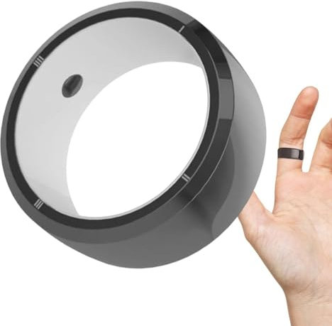 Health Fitness Smart Ring - Electronics Wearable Ring, Lightweight Finger Wear Ring | Gesture Activated Smart Fitness Tracker Ceramic Ring, Jewelry Tracking Set with 128gb Storage for Birthday