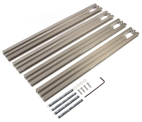 ZAWELIYO Parallel Guide Rail System Aluminum Alloy Circular Saw Track Set, Adjustable Parallel Rail Limit Block for Woodworking, with Guide Rail Joining Set