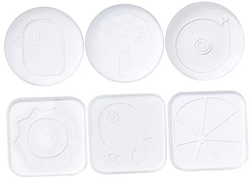 Gatuida 6pcs Door Stop Adhesive Stoppers Wall Protector Guard Door Knob Crash Pad Stair Gate Protector Silent Bumpers